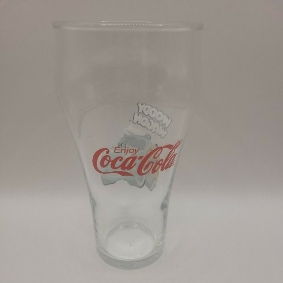 Coca Cola WOODY WAGON Drinking Glass Tumbler 16 oz Coke Promotional - Picture 3 of 3